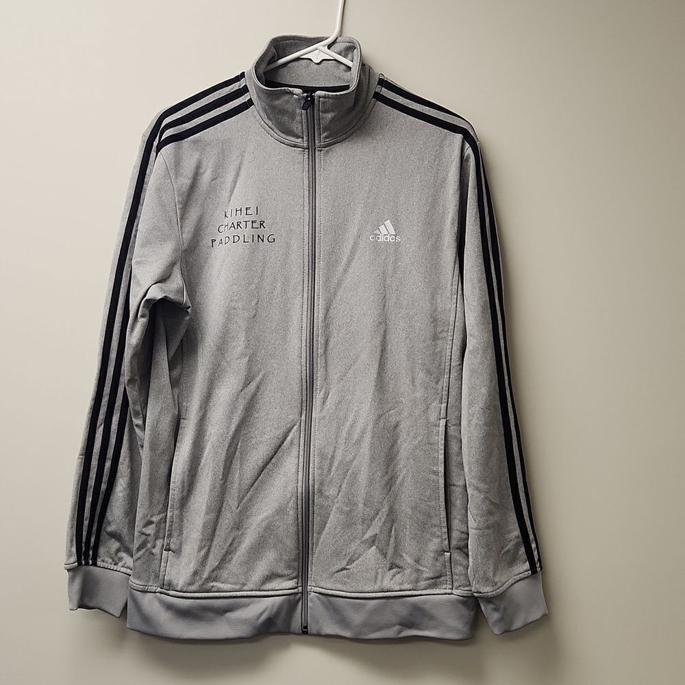 Kihei Charter Paddling Adidas Athletic Zip Up Jacket M